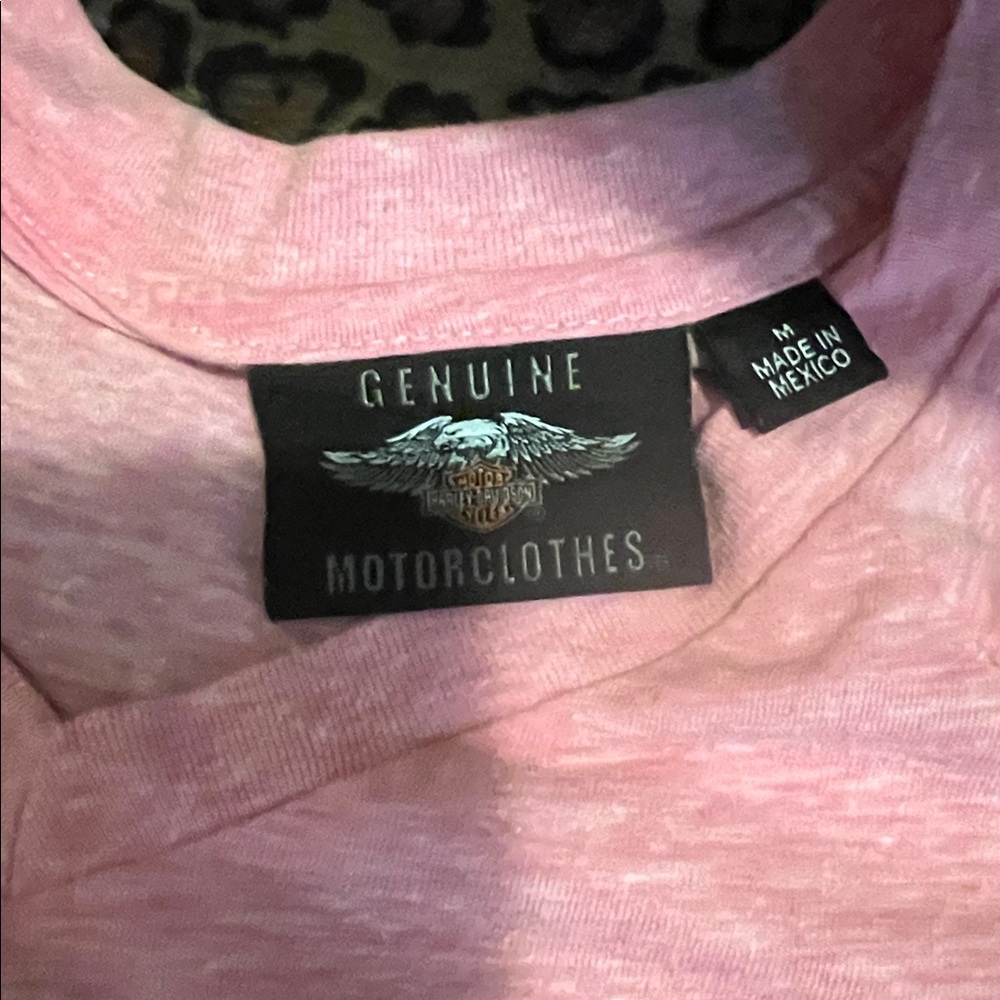 Y2K pink Harley Davidson tee - Picture 3 of 4